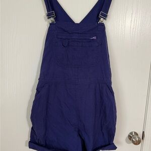 Duluth Trading Company Women’s Purple Overall Shorts Size 2XL Cotton Blend
